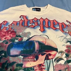 Godspeed White Long Sleeve Graphic Tee